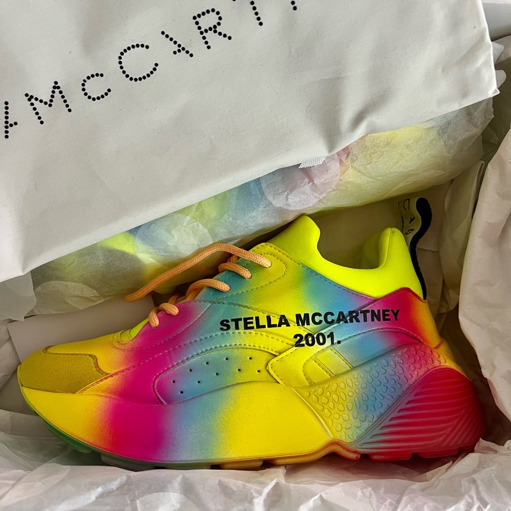 Stella McCartney Gradient Yellow Sneakers